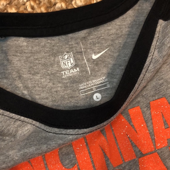 Nike 3/4 bengals shirt - Picture 4 of 4